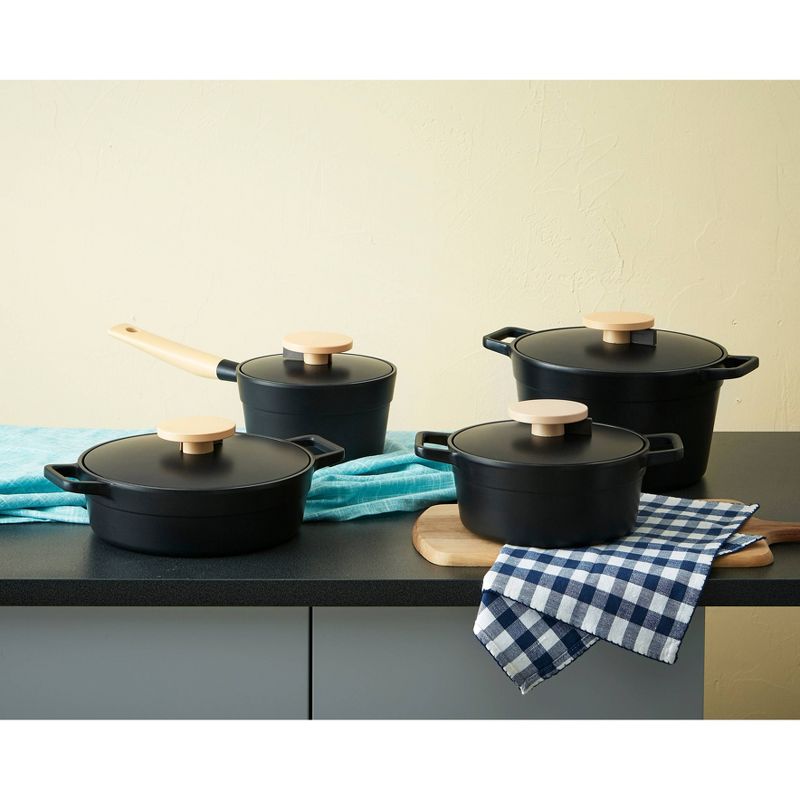 LocknLock Minimal 3qt Sauce Pan Black