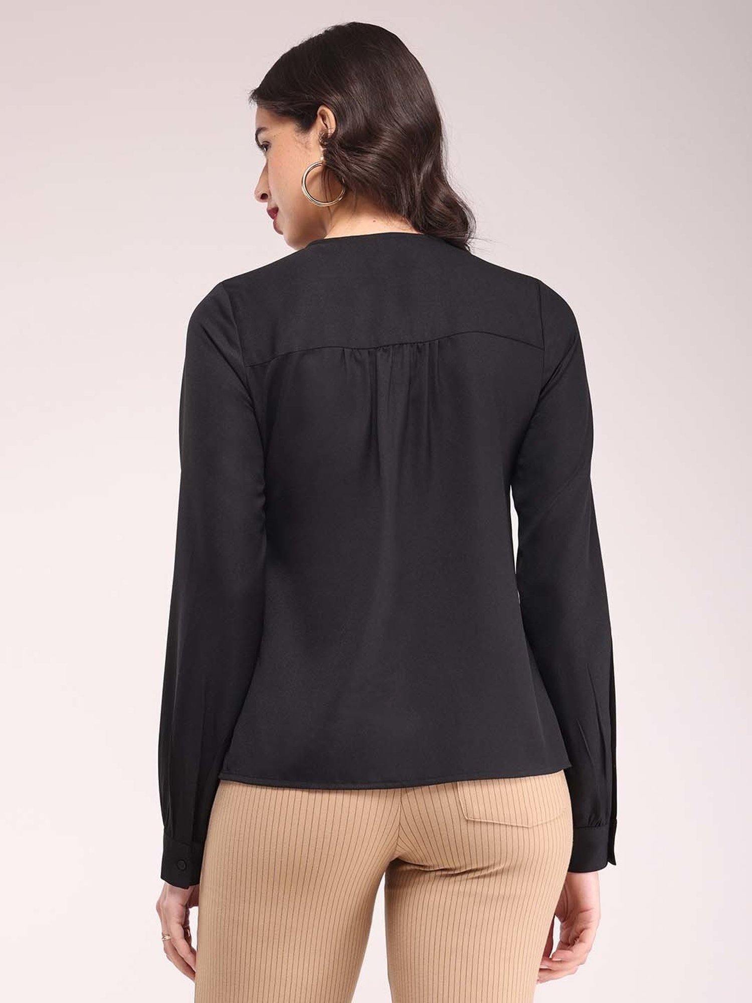 Fablestreet Black Relaxed Fit Top