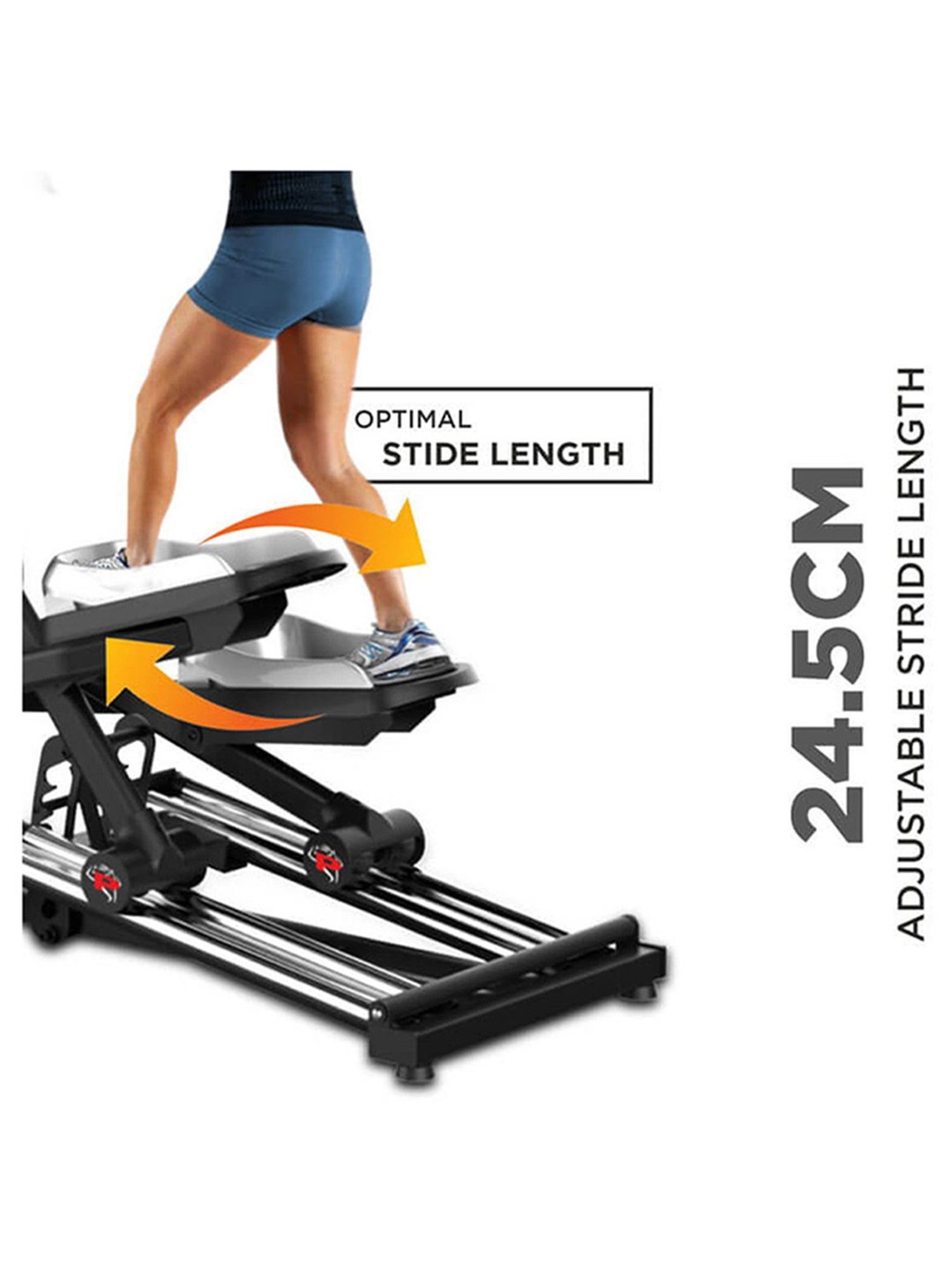 PowerMax Fitness EC-1800 Elliptical Trainer (Black)