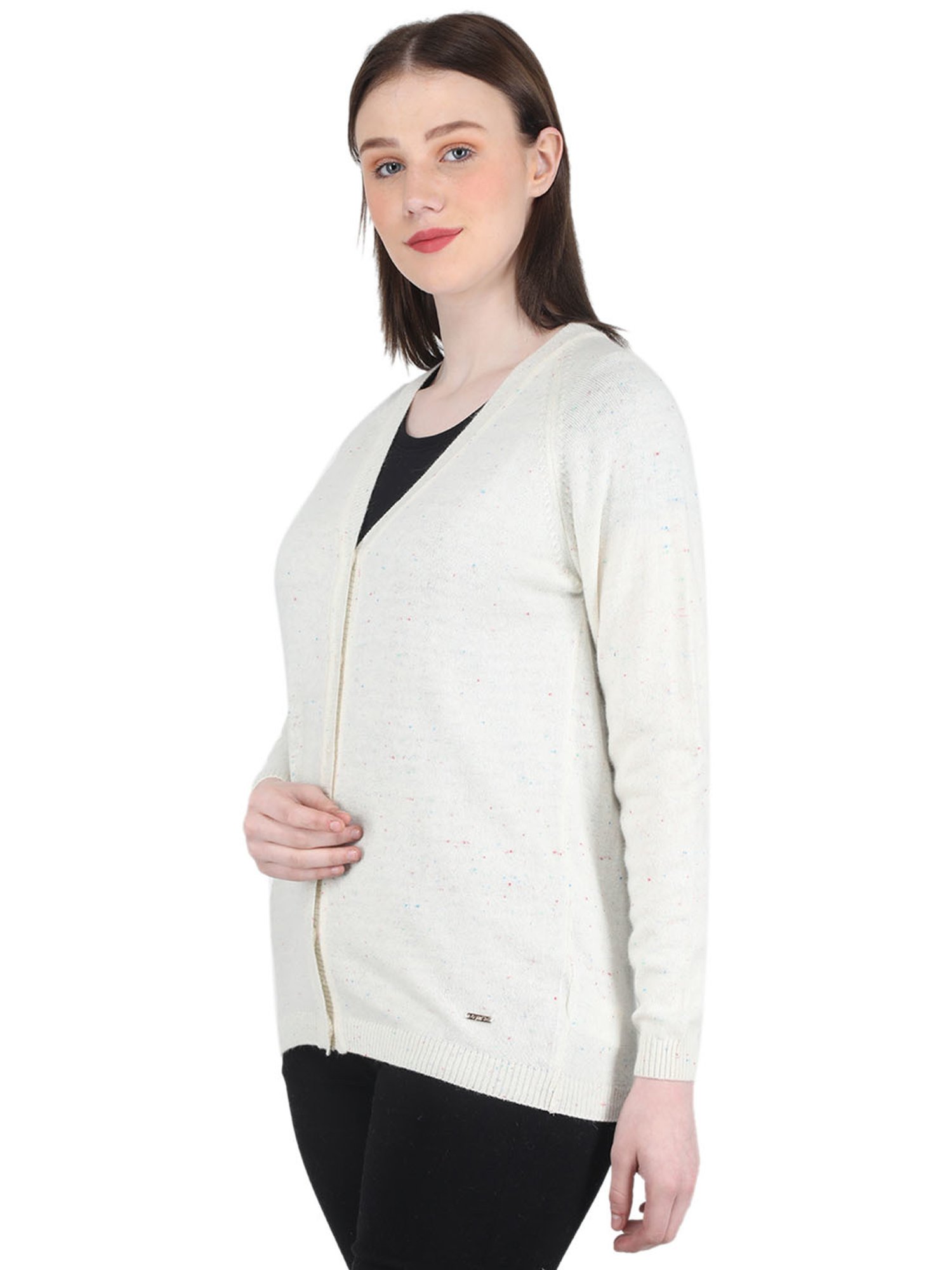 Monte Carlo Off White Cardigan