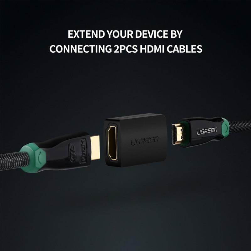 UGREEN HDMI Extended Adapter High Speed 3D 4K HDMI Female to Female Coupler Adapter for TV PS4 PS3 Nintendo Switch Xbox
