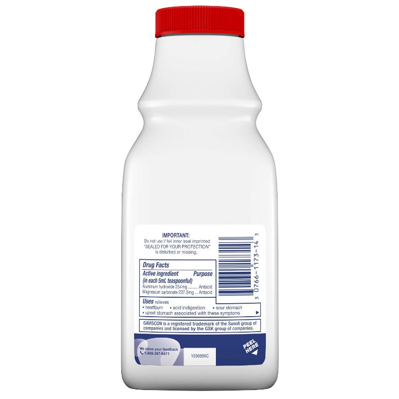 Gaviscon Extra Strength Antacid Liquid - Cherry 12 fl oz