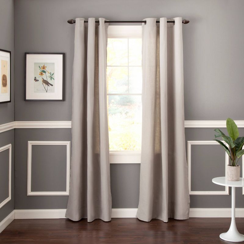 36"-66" Fast Fit Easy Install Bailey Adjustable Curtain Rod Oil Rubbed Bronze - Kenney