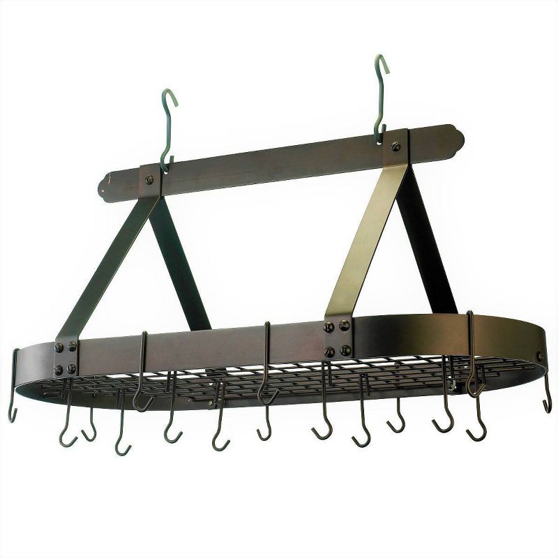 Range Kleen Pot Rack Bookshelf - Stainless Steel