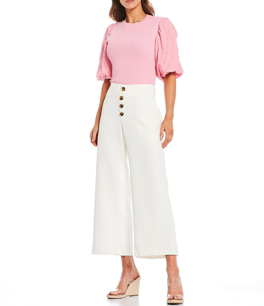Lucy Paris Wide Leg High Rise Pants