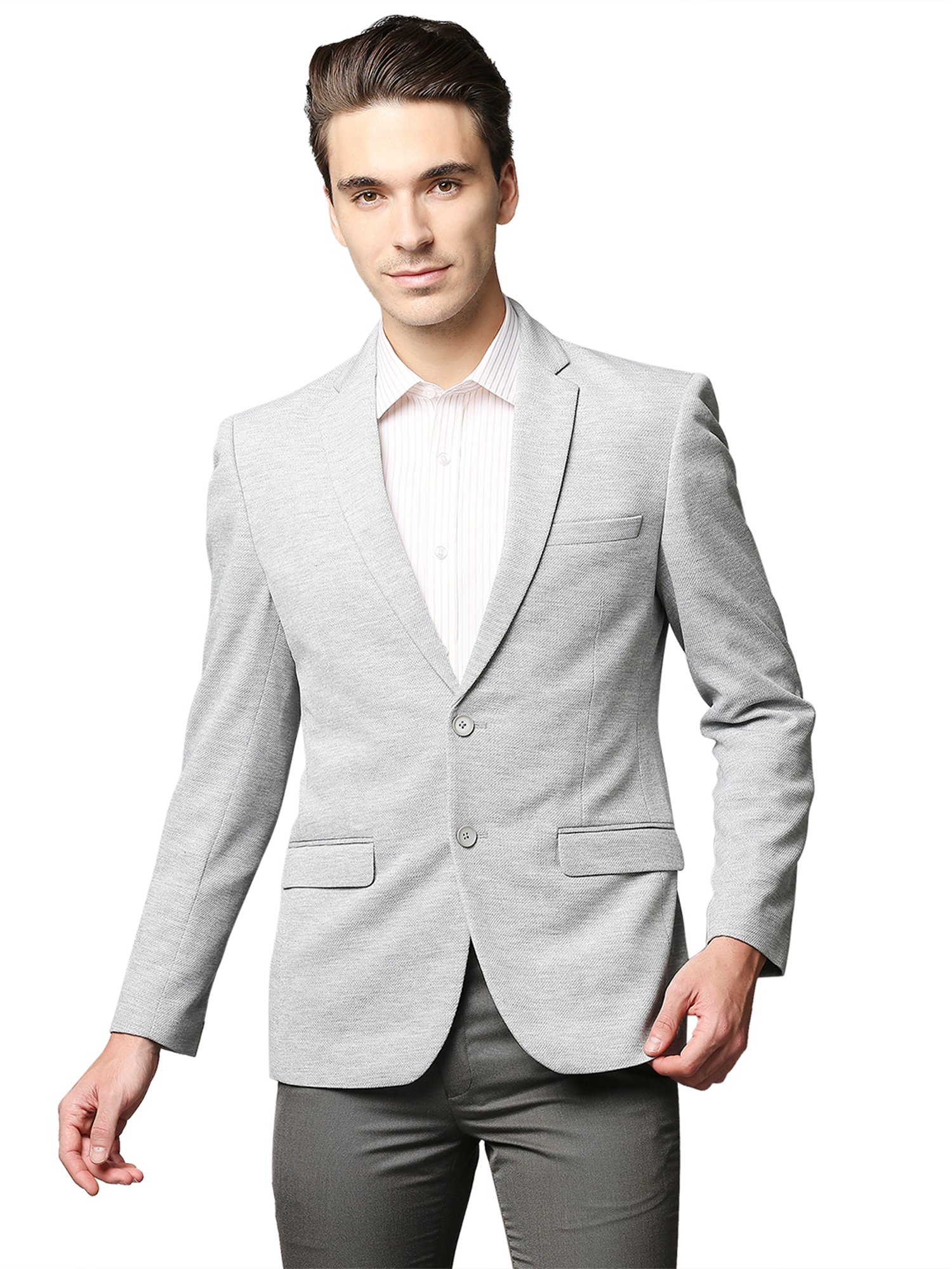 Park Avenue Grey Full Sleeves Blazer