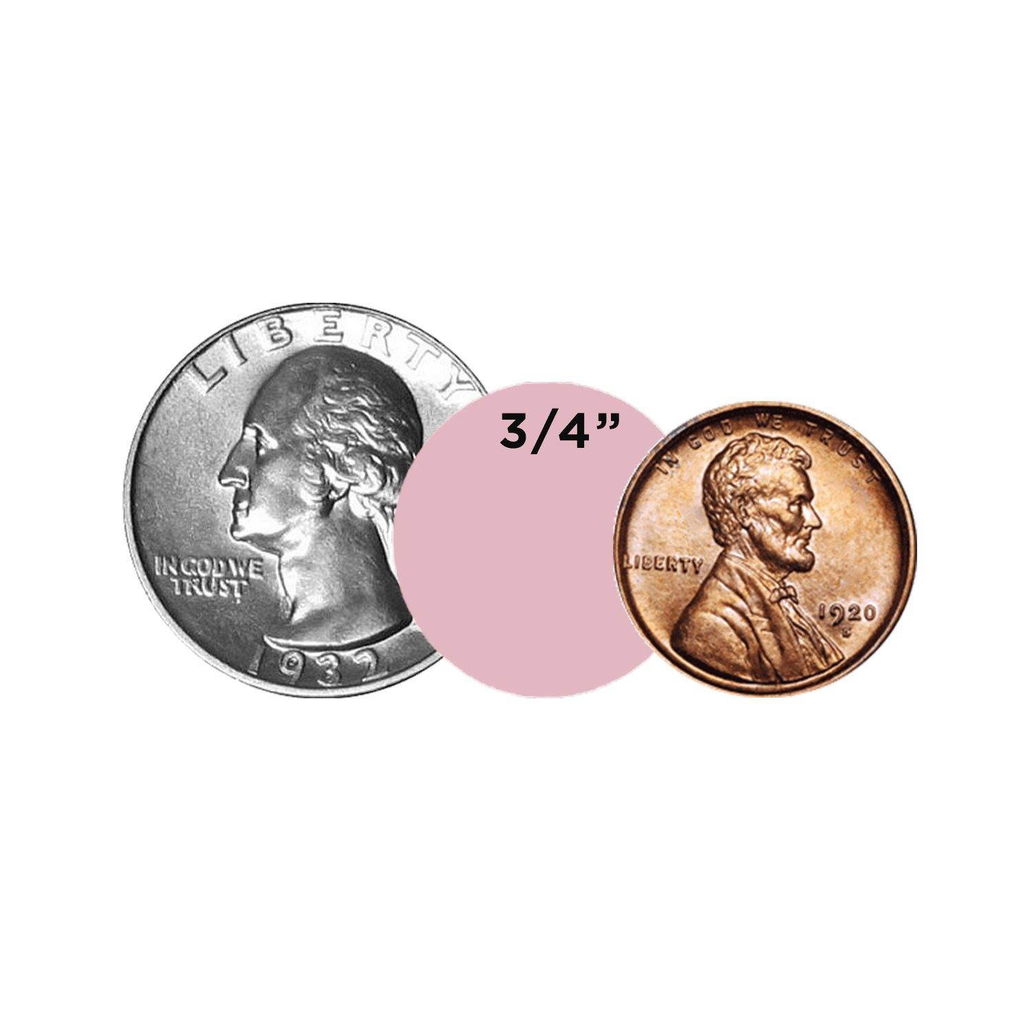 ChromaLabel 3/4 inch Color-Code Dot Labels | 1,000/Roll (Pink)