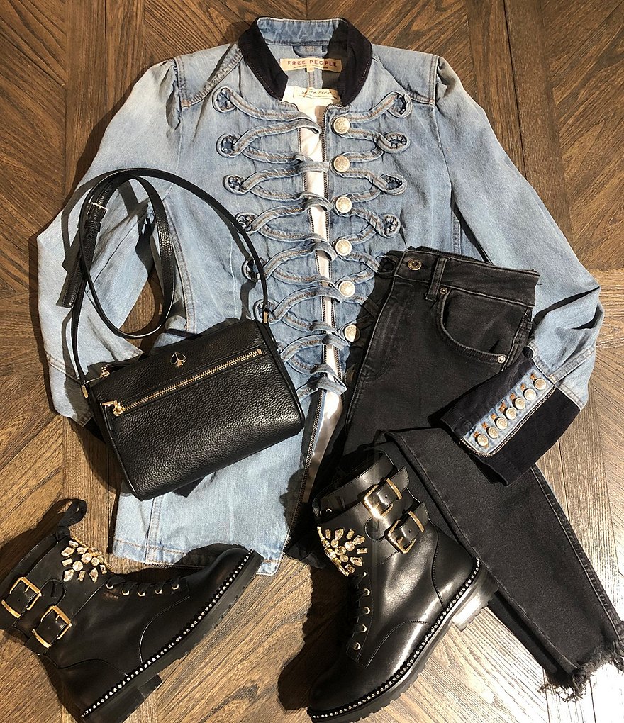 Free People Raw Hem High Rise Cotton Blend Jeans