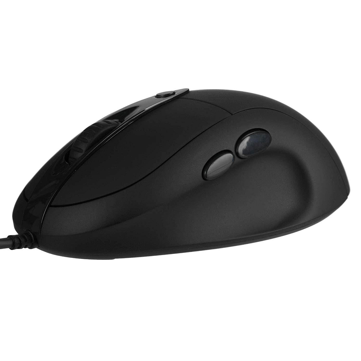 Nixeus Revel FIT Ergonomic Gaming Mouse PMW 3360, Rubberized Black - PC, Mac