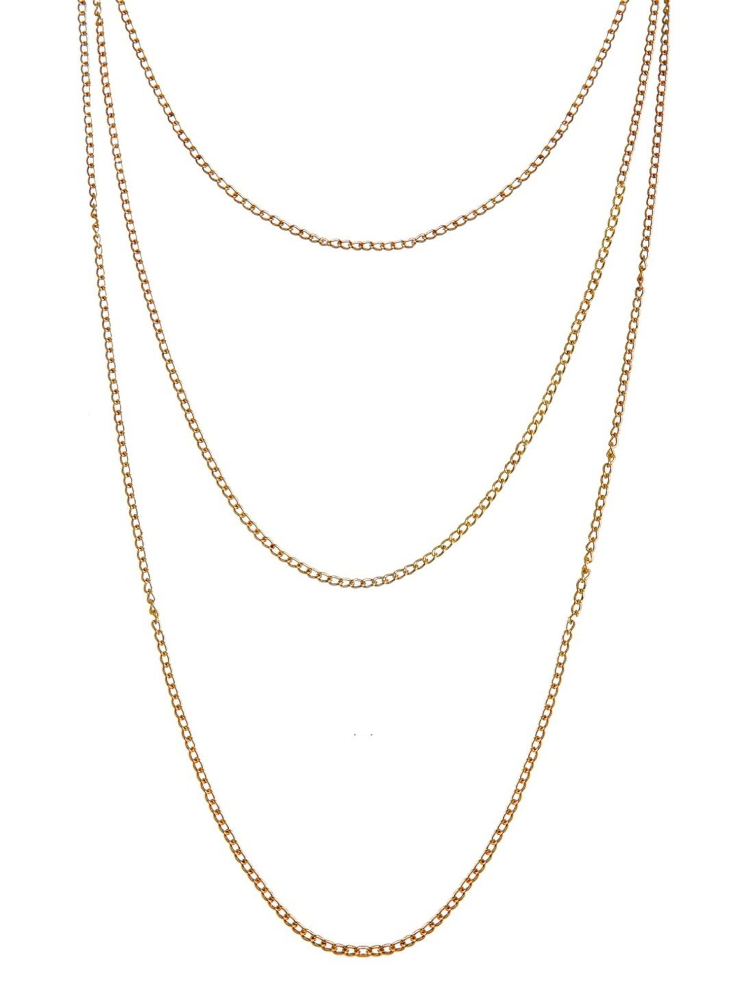 Karatcart Golden Multilayered Chain Women