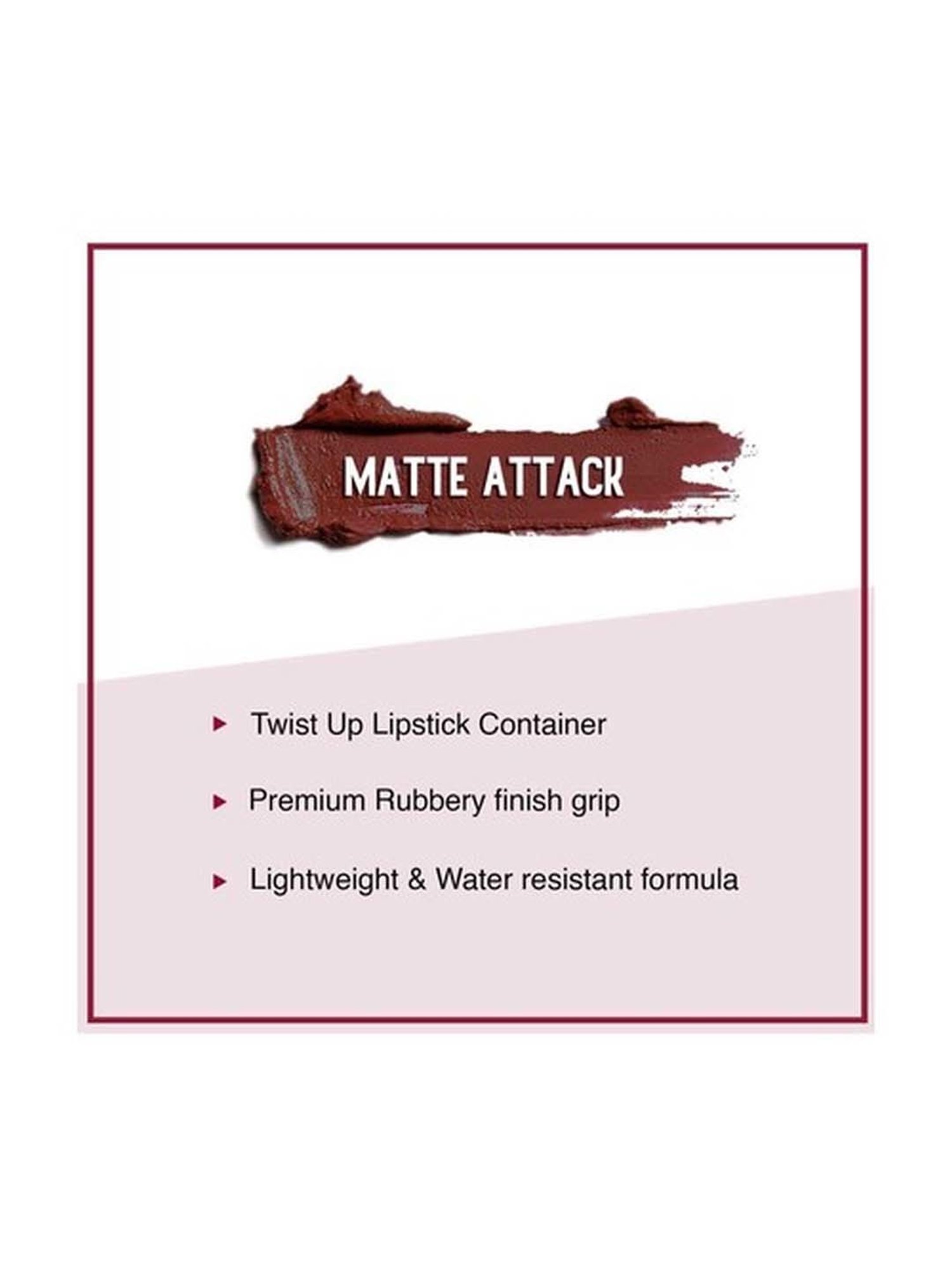 Sugar Cosmetics Matte Attack Transferproof Lipstick 05 Tan Halen - 2 gm