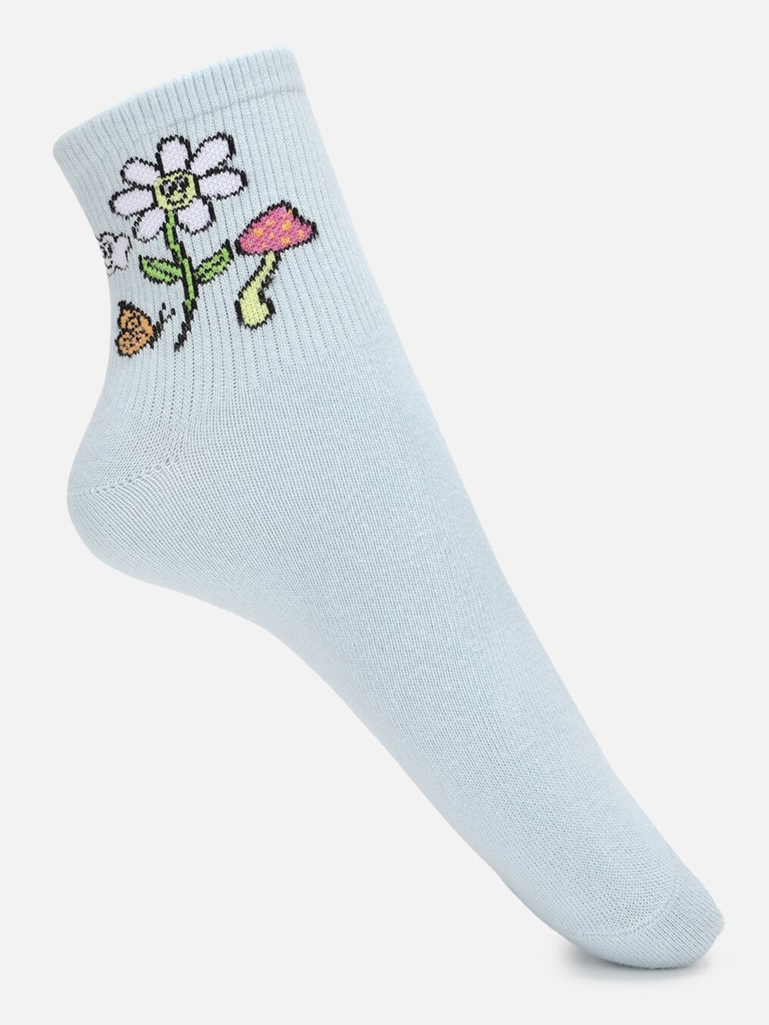 American Eagle Outfitters Blue & White Boyfriend Socks - Pack Of 2