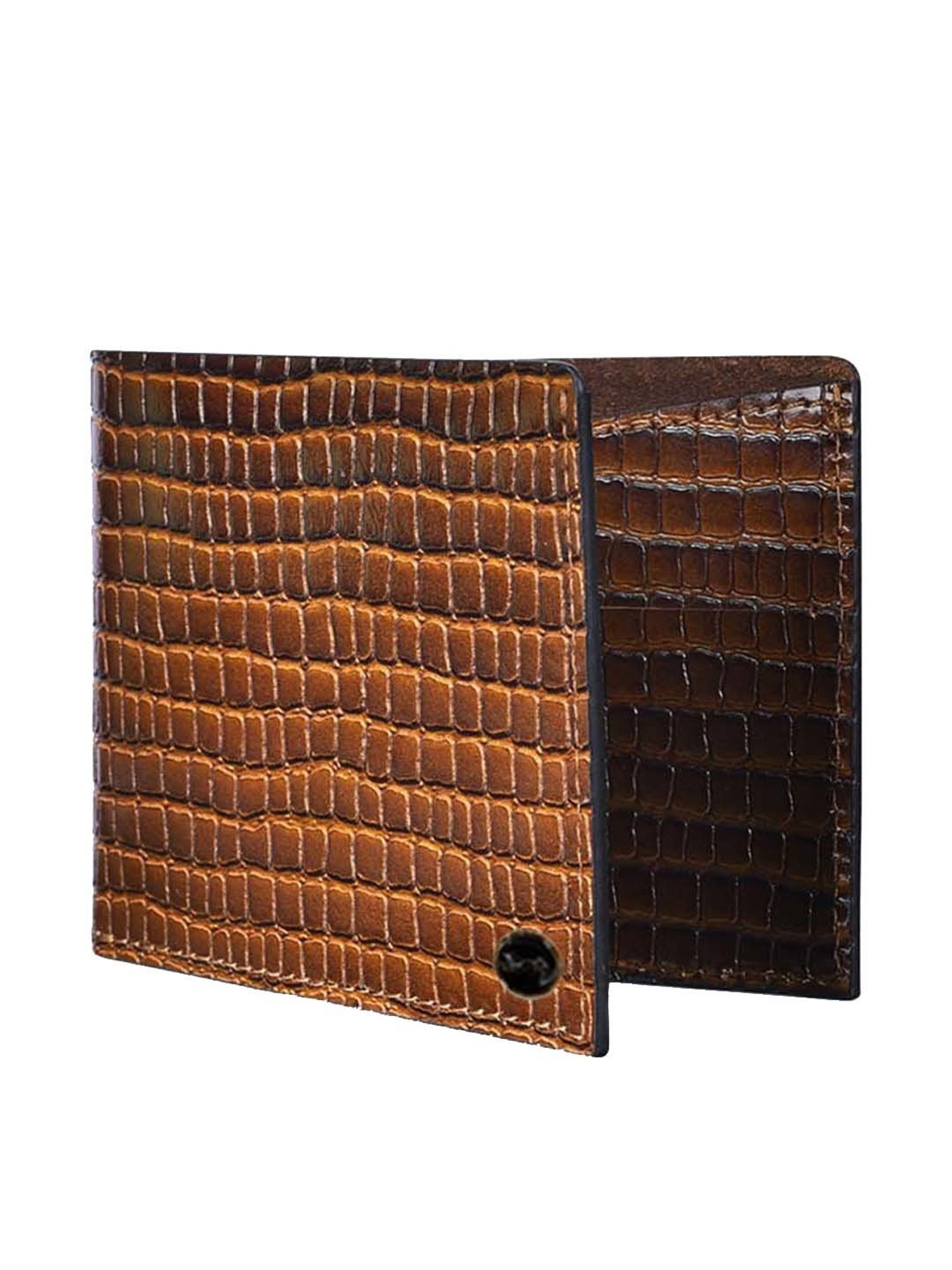 BELWABA Brown Casual Leather Bi-Fold Wallet for Men