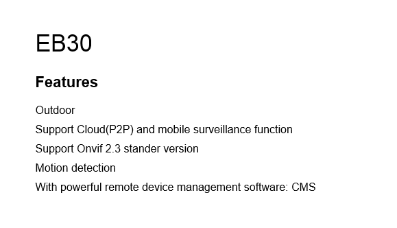 1MP 720P HD Indoor CAM with 25M Night Vision 3.6mm IP Camera