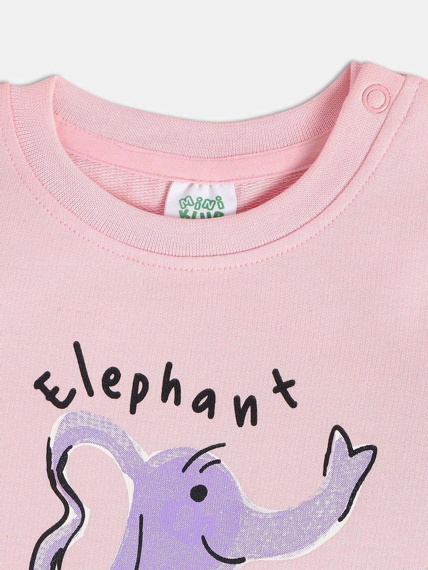 Pantaloons Baby Brown Cotton Printed Full Sleeves Sweater