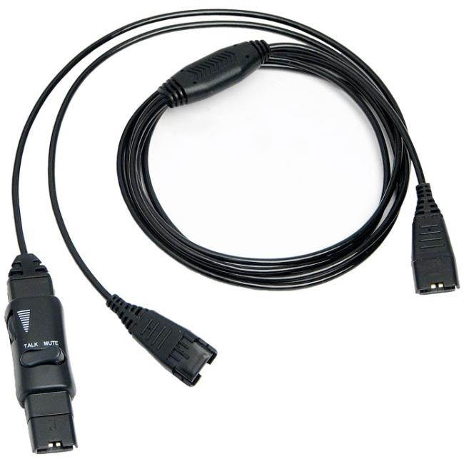 VXi 202340 Vxi y-cord splitter with in-line mute button for p-series headsets