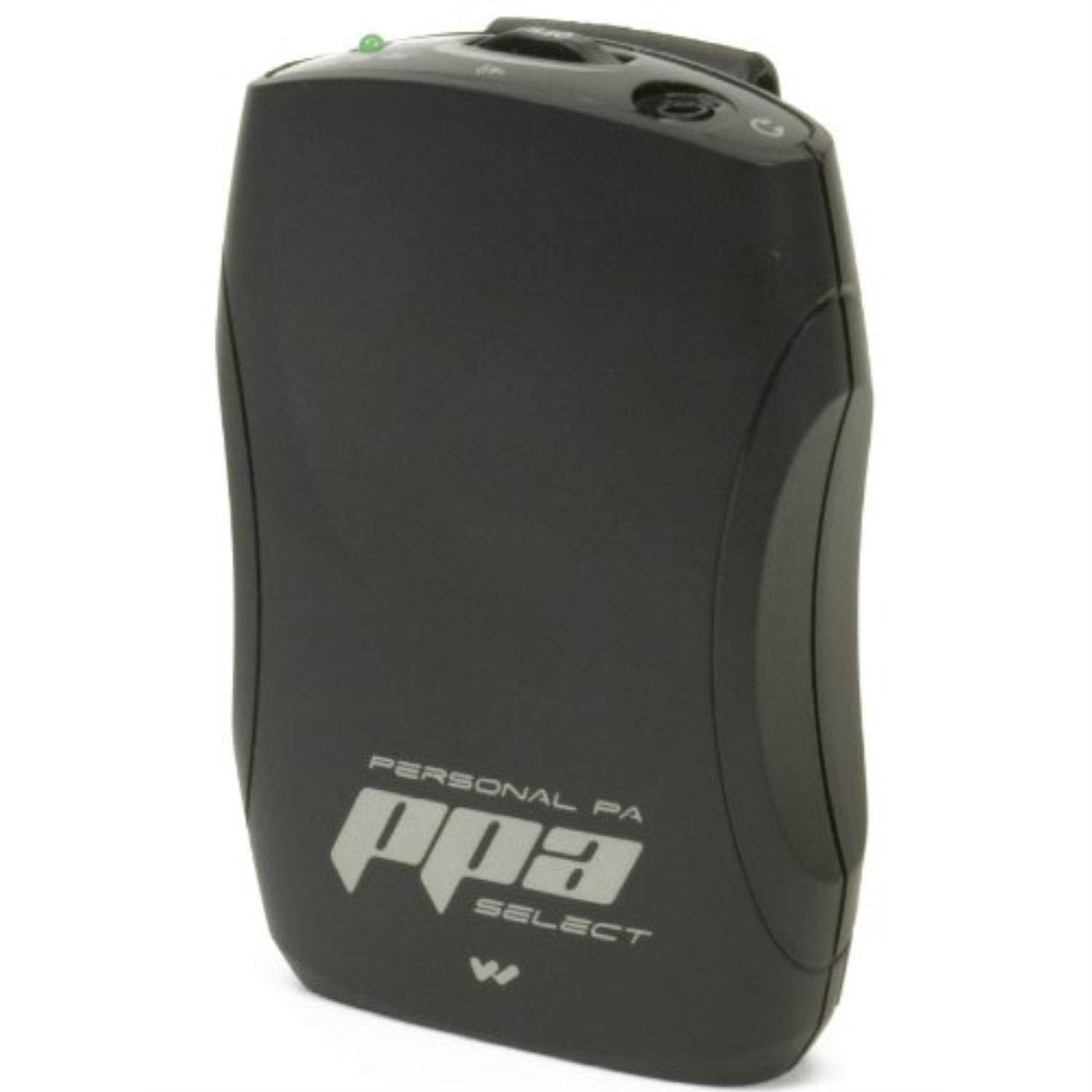 williams sound ppa r37 hd ppa select fm receiver, includes: 1 ppa r37n receiver, 1 bat 0012 aa alkaline batteries, 1 clp 015 belt clip and 1 hed 021 headphones