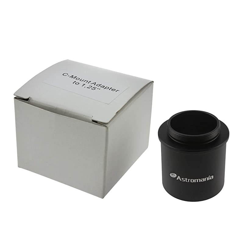 C Mount to 125 Video Camera Barrel Adapter Telescope Astrophotography