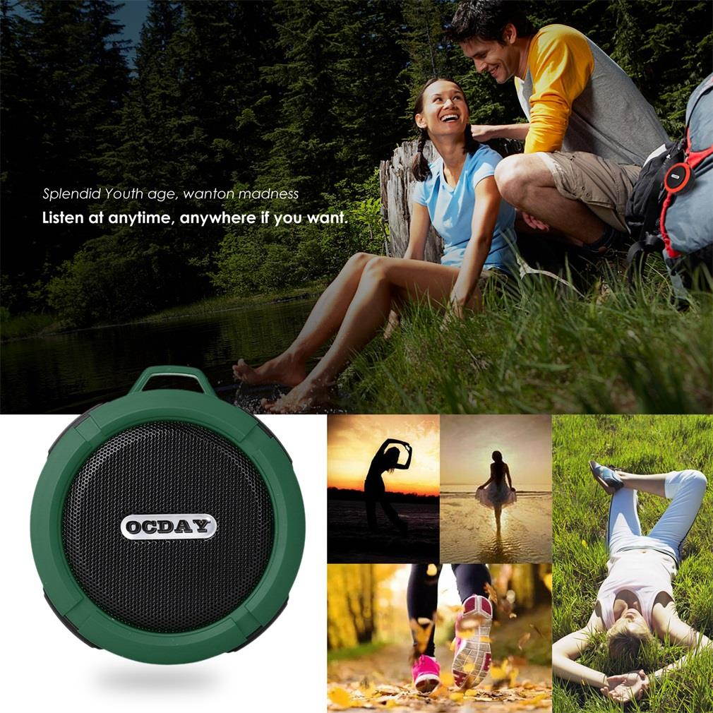 OCDAY C6  Wireless Bluetooth Speaker With Calls Handsfree and Suction Cup