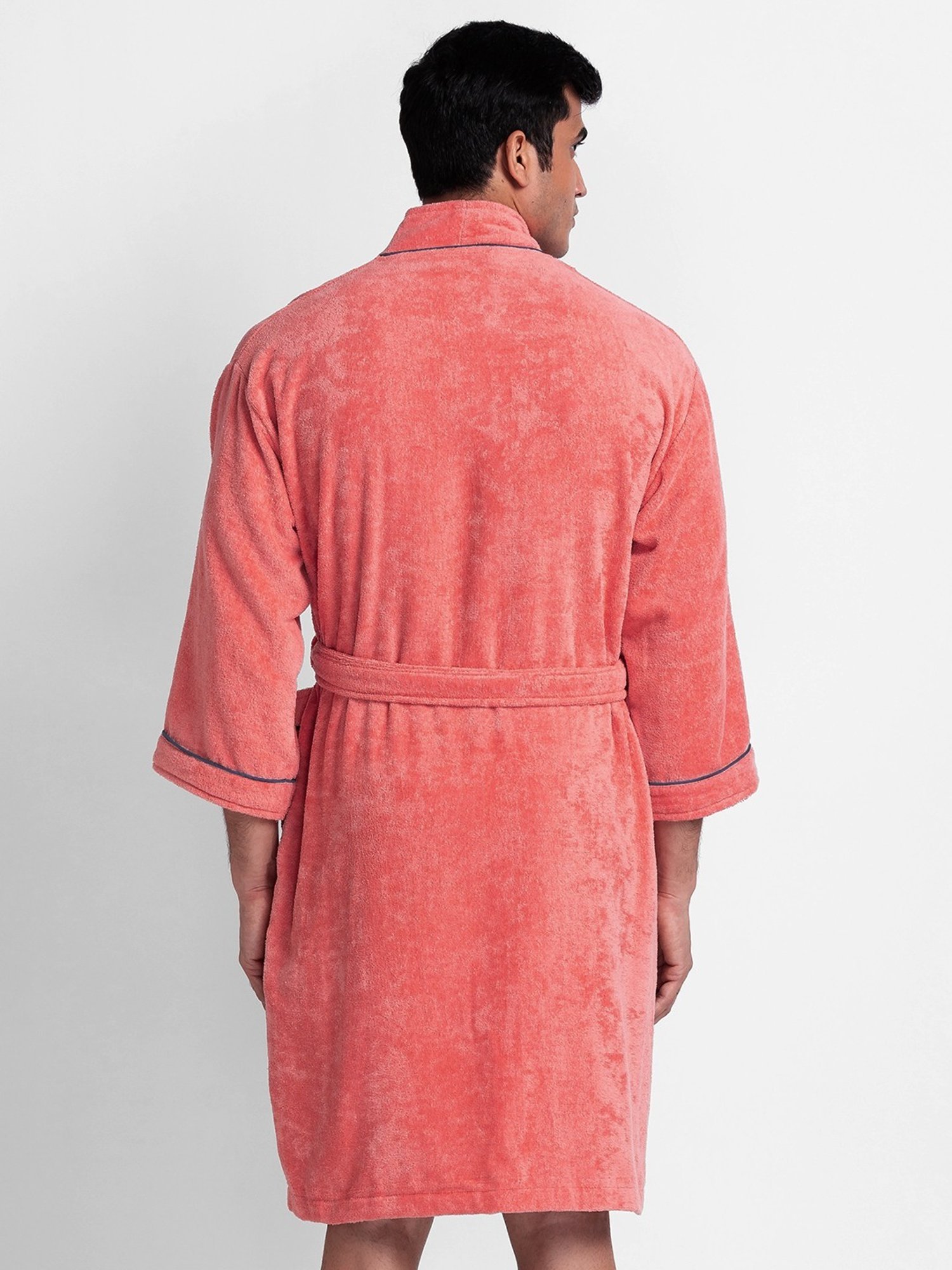 Trident Comfort Living Grey Cotton 380 GSM Bathrobe