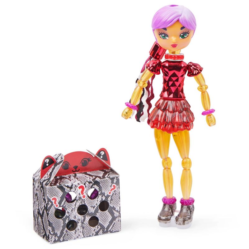 Twisty Girlz Series 2 Ruby Spark Transforming Doll to Bracelet with Mystery Twisty Petz