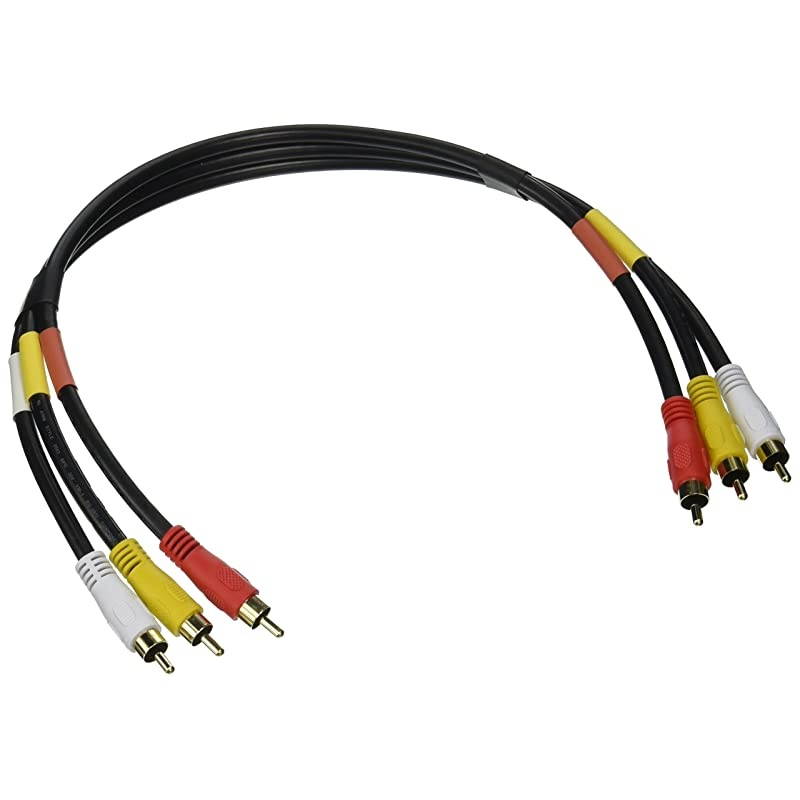 Video CableComposite Cord 30 ft RCA to RCA MMx3AV Cable for TVDVDVCD etd