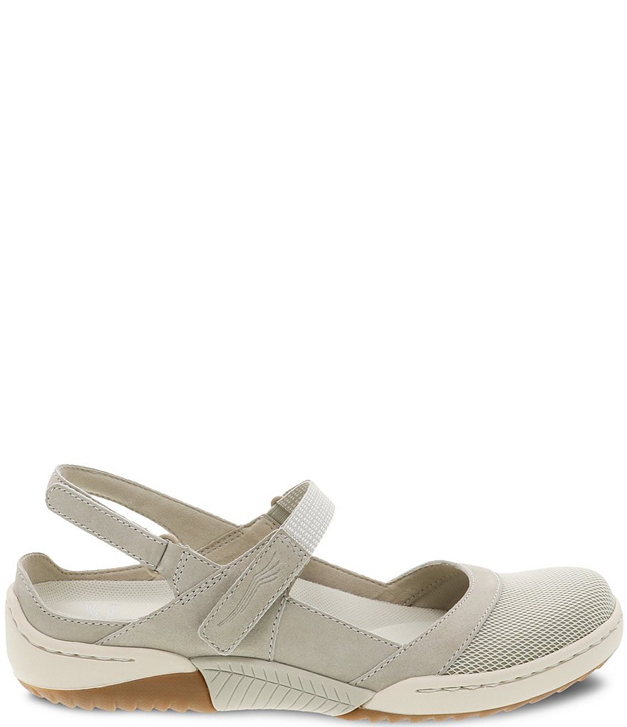 Dansko Raeann Suede and Mesh Closed Toe Mary-Janes