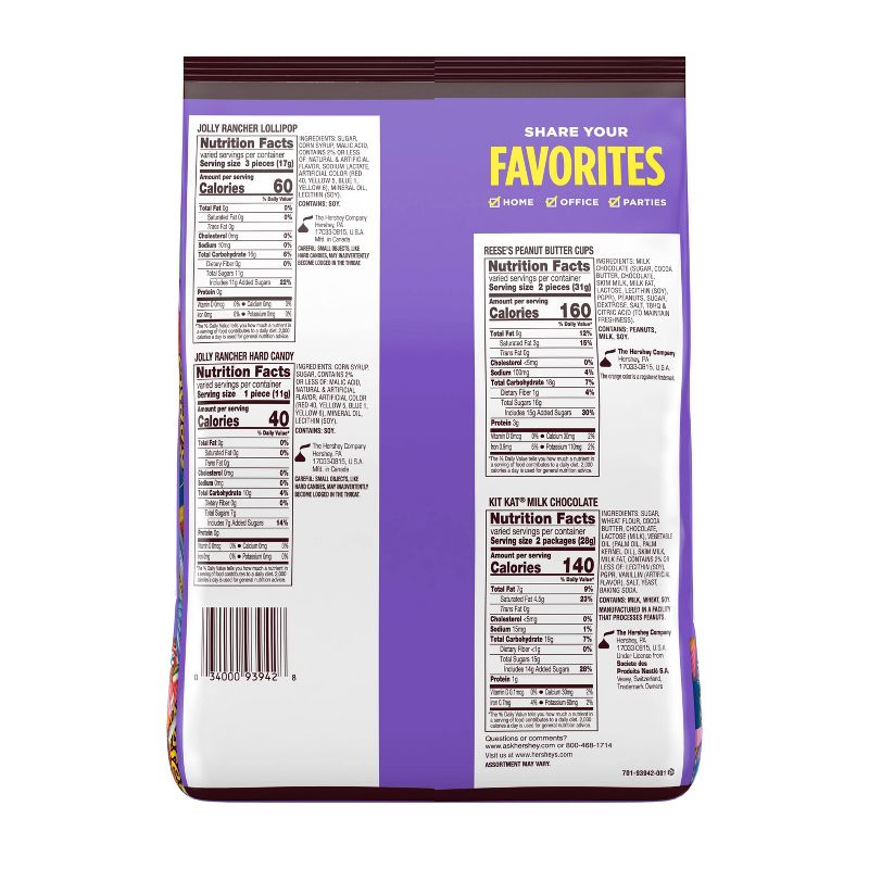 Hershey's Candy Club Variety Pack - 34.19oz