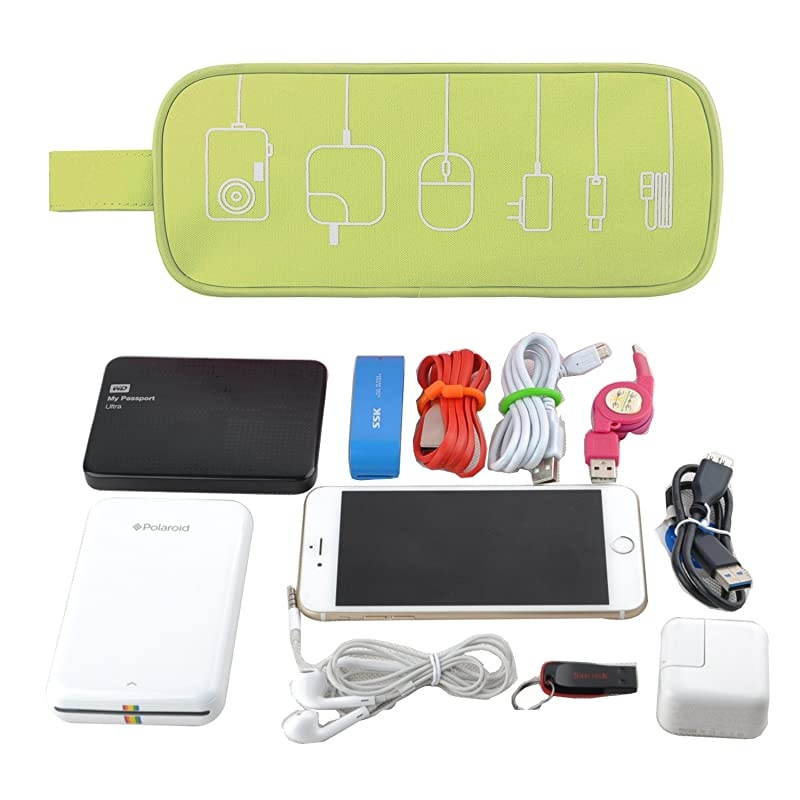 Cable Cord Holder OrganizerElectronics Accessories Case Healthcare Grooming Kit USB Drive Shuttlean All in One Travel Organizer