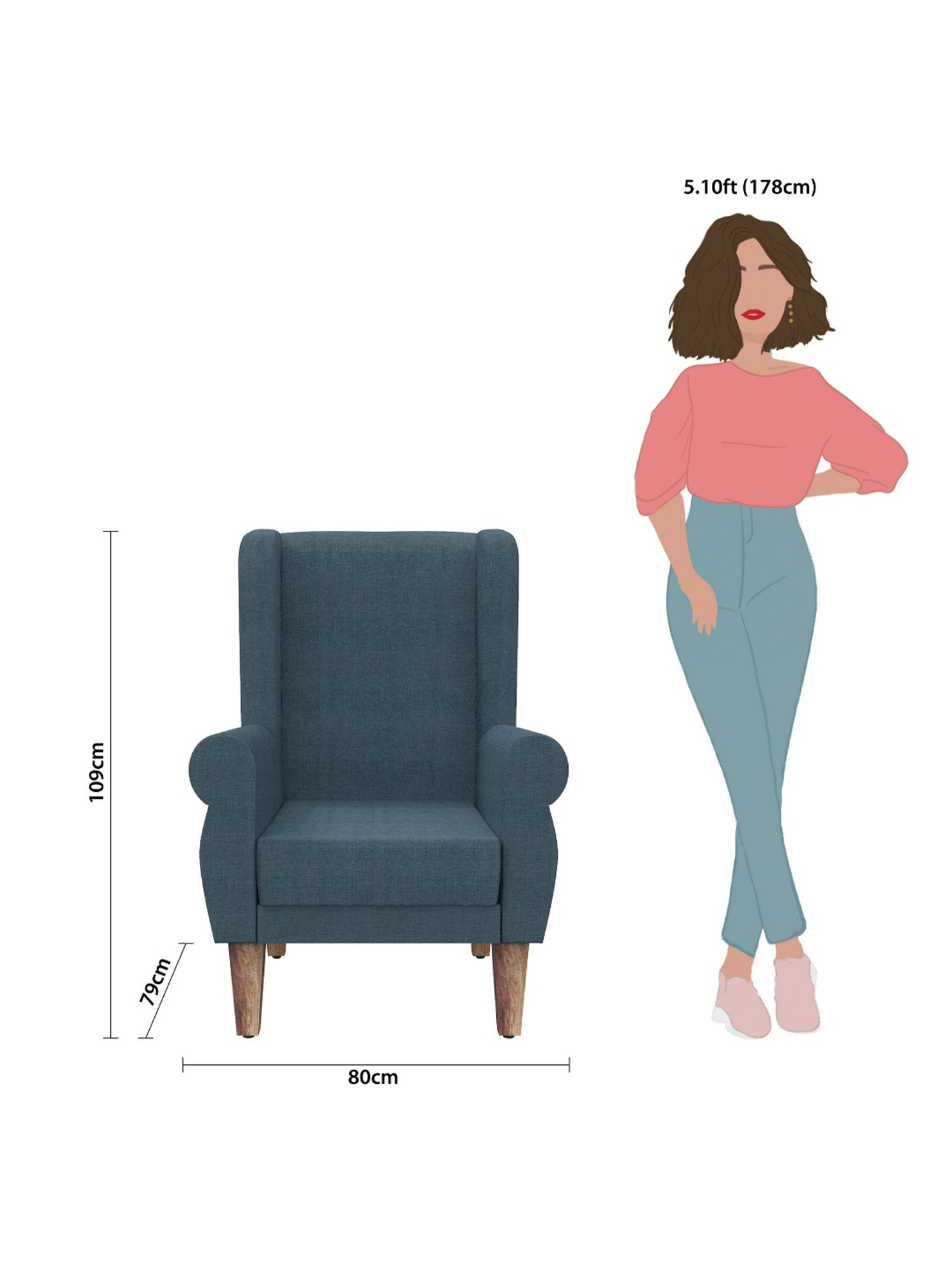 Durian Melania Cigar Brown Fabric Rocker Chairs