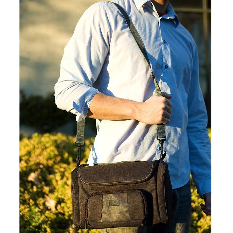 USA Gear Black Portable E-Reader Carrying Case & Travel Bag with Neoprene Shoulder Strap- Works for Kobo , LIBRE , Sony , Pandigital & More E-Book Readers