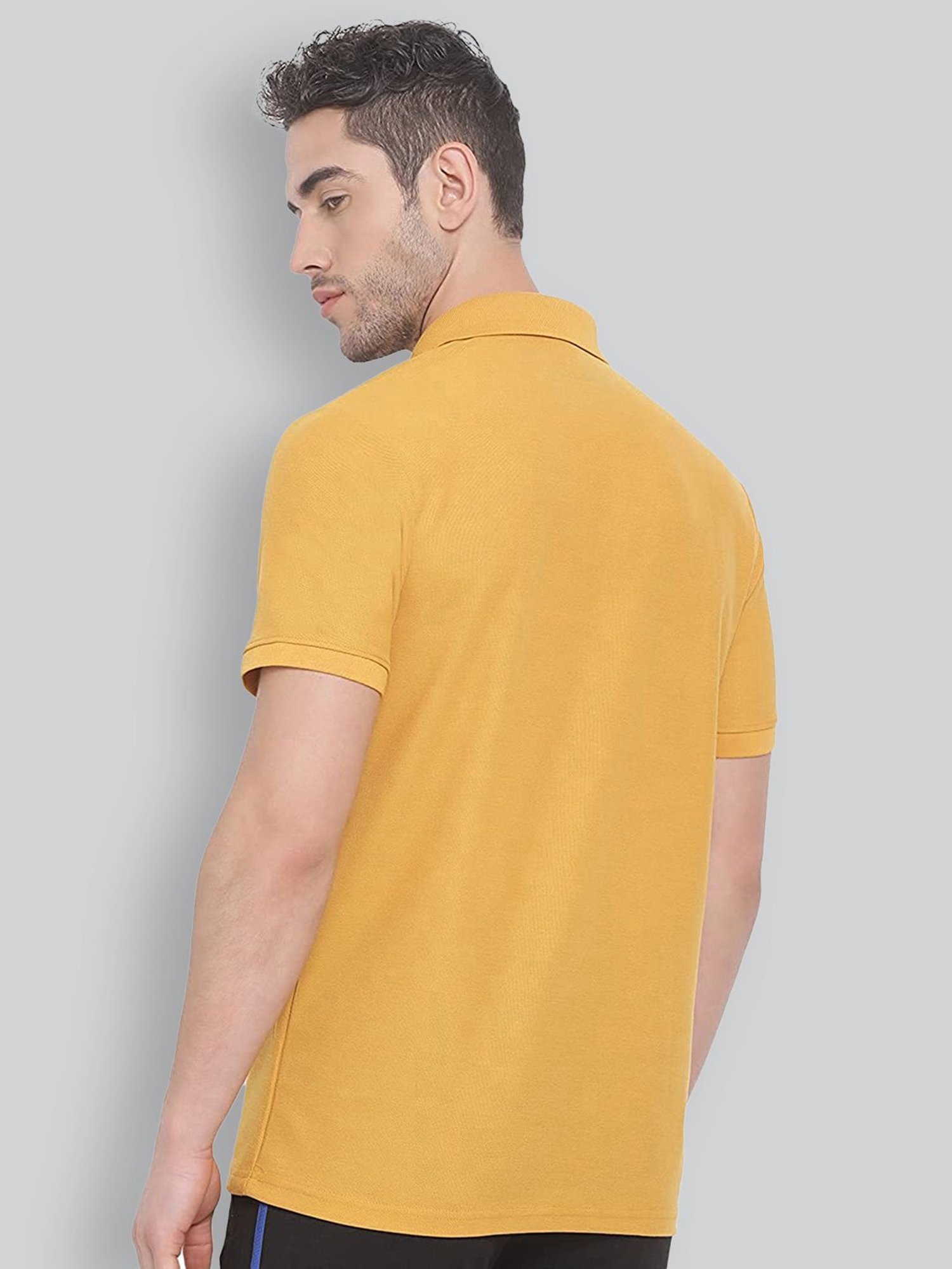Lux Nitro Mustard Regular Fit Polo T-Shirt