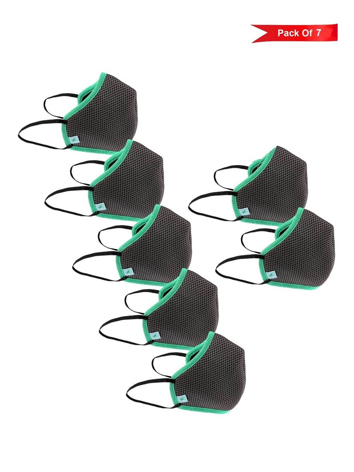 Fastrack 4 Layered Reusable Face Mask -Pack of 7