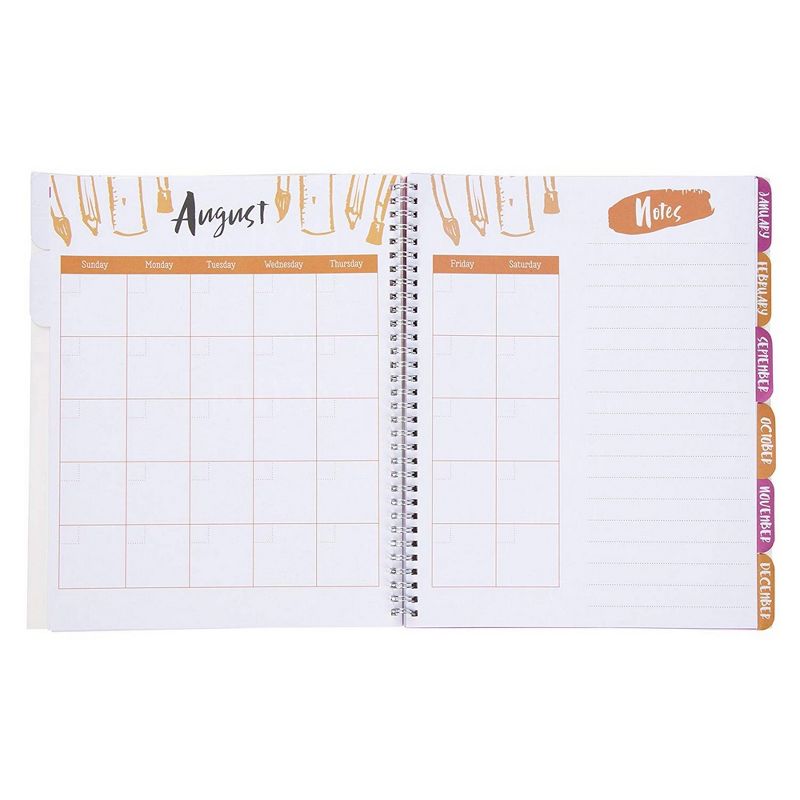 2021-22 Academic Planner 8.5" x 11" Flexible Cover Weekly/Monthly Wirebound Rose - The Home Edit