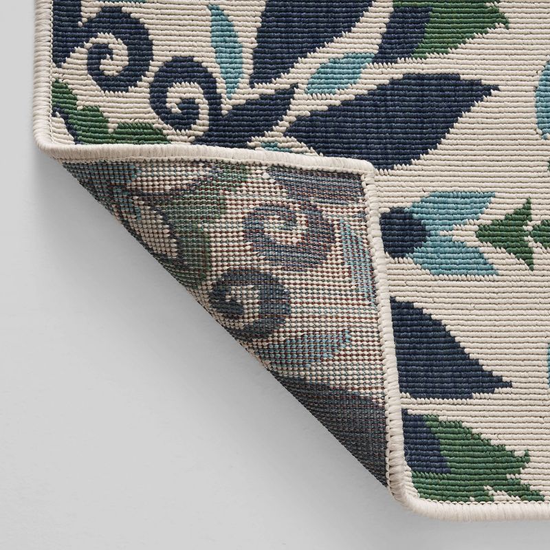 Clichy Rug 5'X5' - Navy/Beige - Safavieh