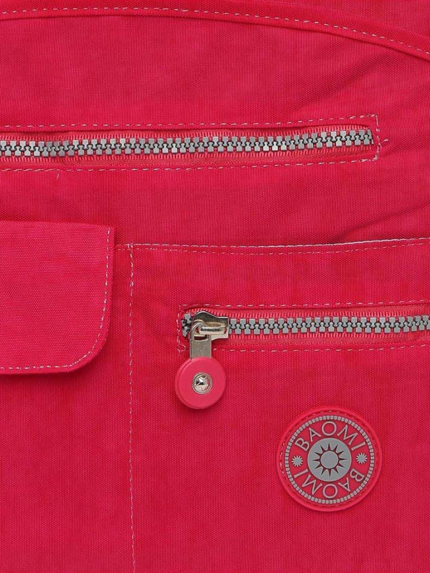 Baomi Pink Solid Medium Cross Body Bag