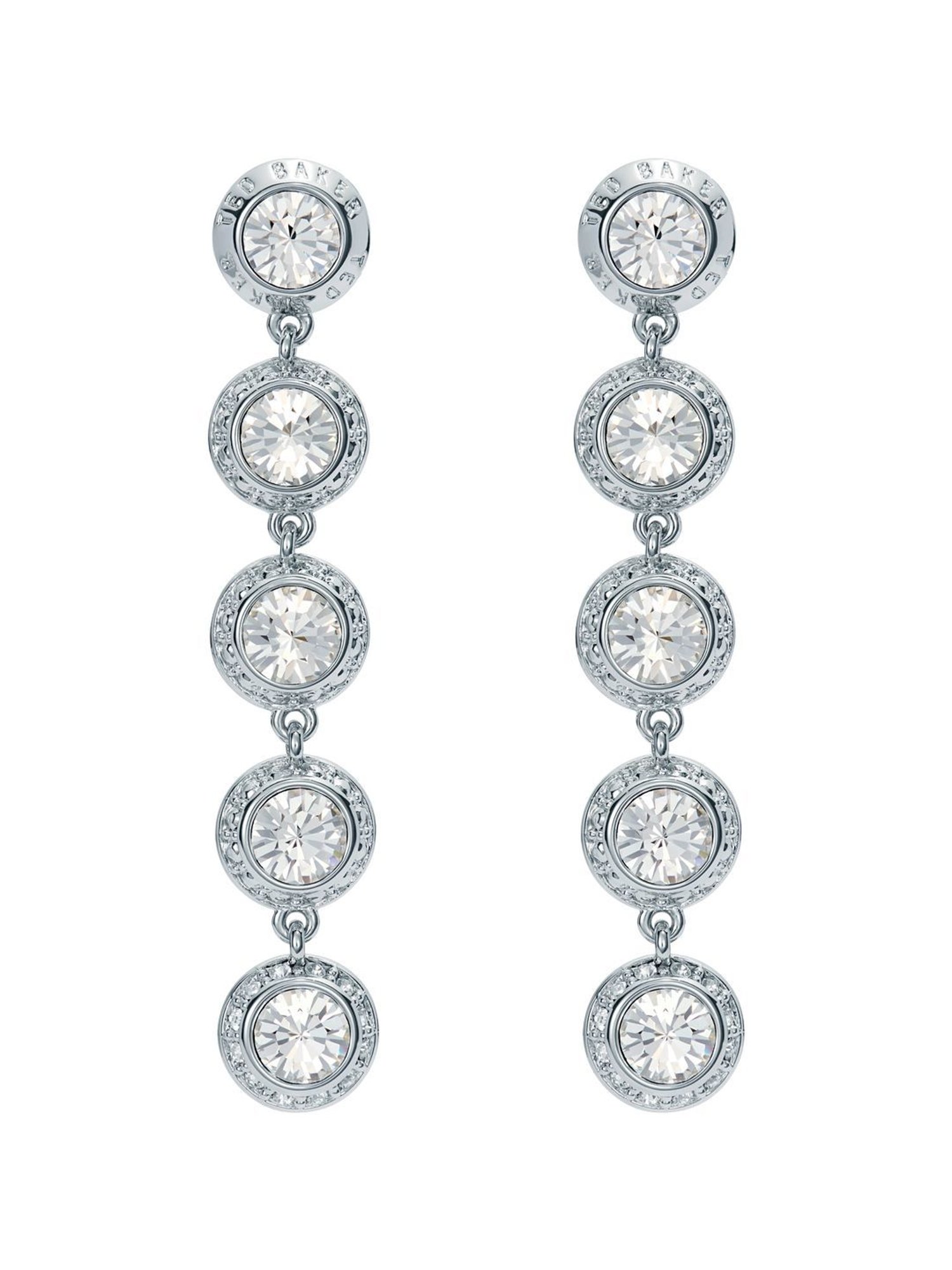 Ted Baker SORELLA: Solitaire Sparkle Crystal Long Drop Earrings