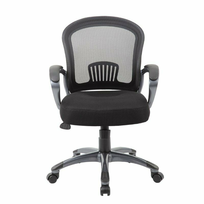 Boss Office Ergonomic Mesh Task Chair in Black