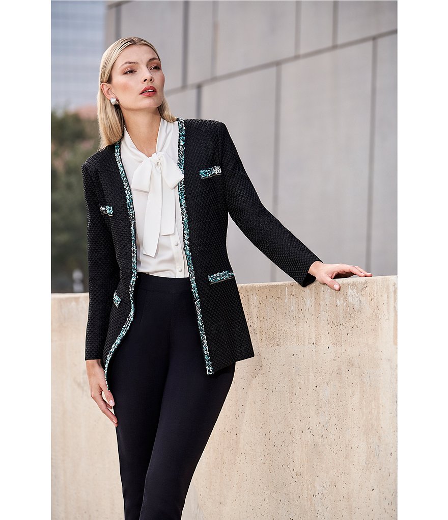 Eva Varro Solid Knit Jersey Banded Hem Pull-On Harem Pants