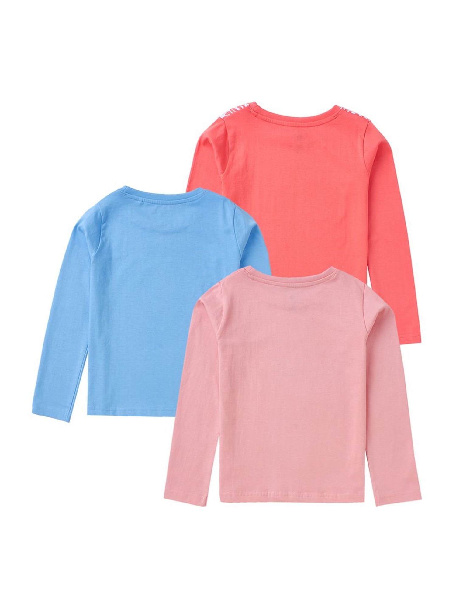 Cub McPaws Kids Multicolor Cotton Printed Full Sleeves T-Shirt (Pack of 3)