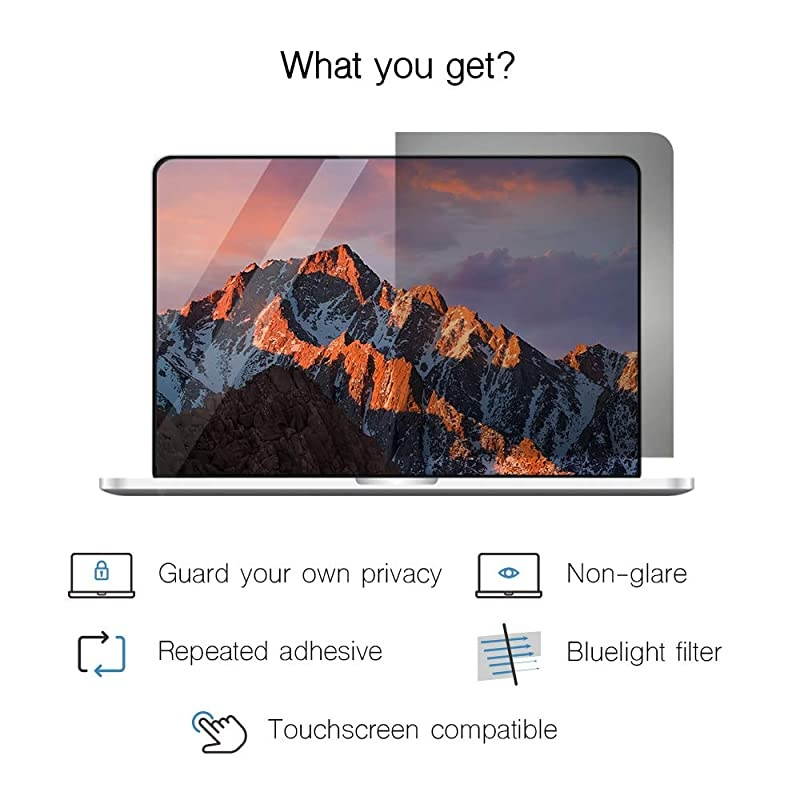 Privacy Screen Filter for MacBook Pro 154 AntiBlue Light Privacy Screen Protector Compatible for MacBook Pro 154 inch 20122015