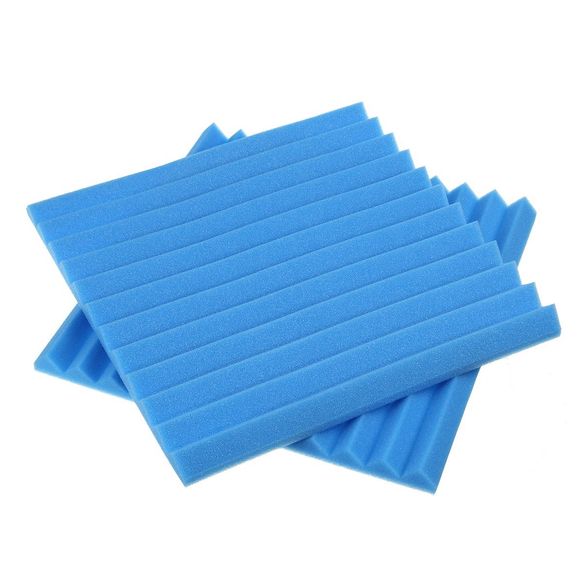 18 Pcs Soundproofing Wedges Acoustic Panels Tiles Insulation Closed Cell Foams Blue