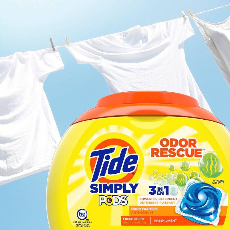 Tide Simply Pods Laundry Detergent with Bleach Alternative - 55ct