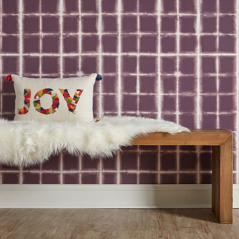 Tempaper Shibori Self Adhesive Removable Wallpaper Maroon