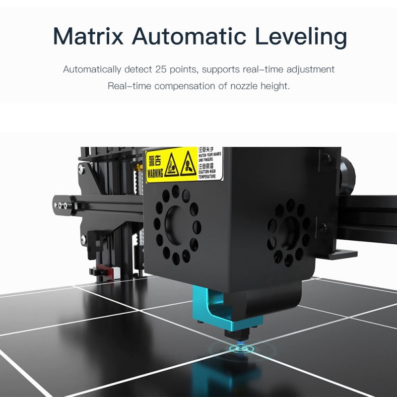 ANYCUBIC Chiron 3D Printer, Semi-auto Leveling Large FDM Printer with Ultrabase Heatbed, Suitable for 1.75 mm Filament, TPU, Hips, PLA, ABS etc. / 15.75 x 15.75 x 17.72 inch (400 x 400 x 450mm)