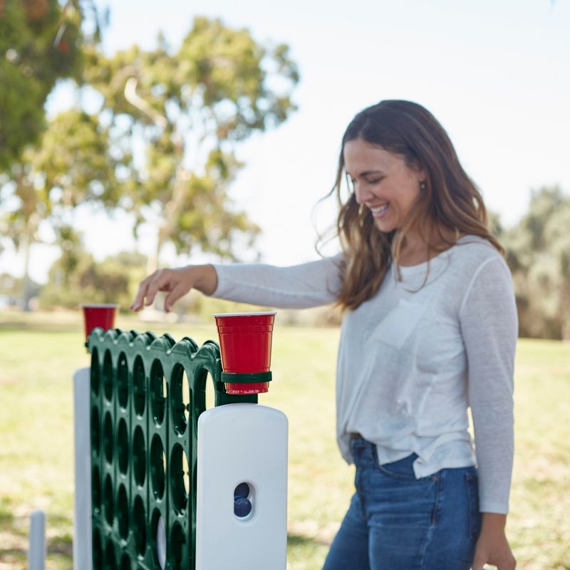 ECR4Kids Jumbo Four-To-Score Giant Game-Indoor/Outdoor 4-In-A-Row Connect - Green and White