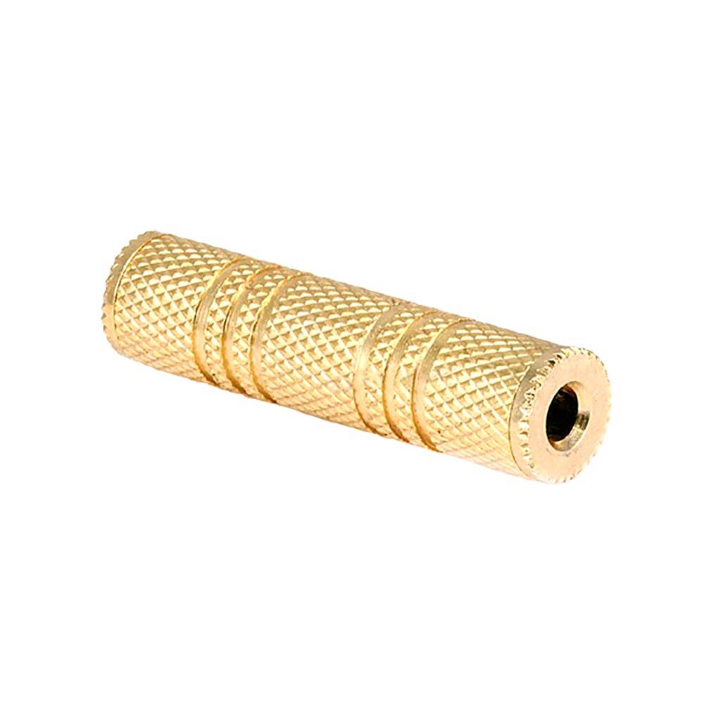 SatelliteSale Stereo Jack 3.5mm Female to 3.5mm Female Gold Plated Metal Adapter