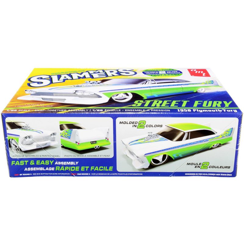 Skill 1 Snap Model Kit 1958 Plymouth Street Fury "Slammers" 1/25 Scale Model by AMT