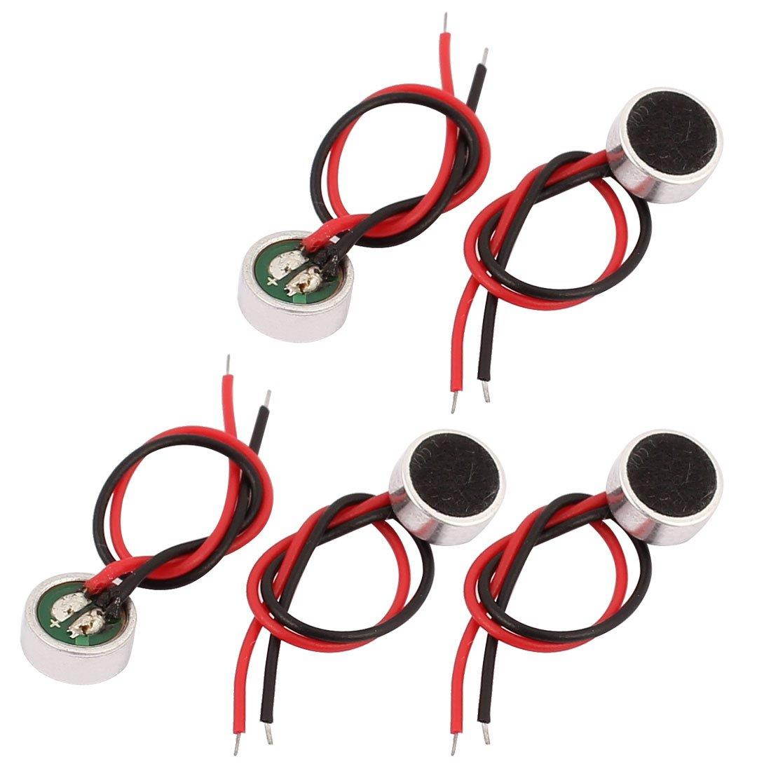 5pcs 6mmx2.7mm Speakers 2 Lead Capacitive Electret Microphone Pickup Satellite Speakers 30-44db Sensitivity