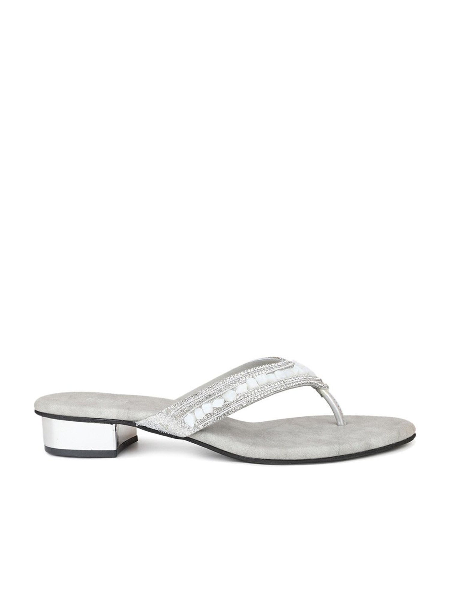 Inc.5 Women's Silver Thong Sandals